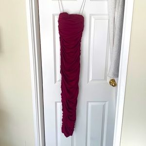 Oh Polly burgundy dress. Worn only once
